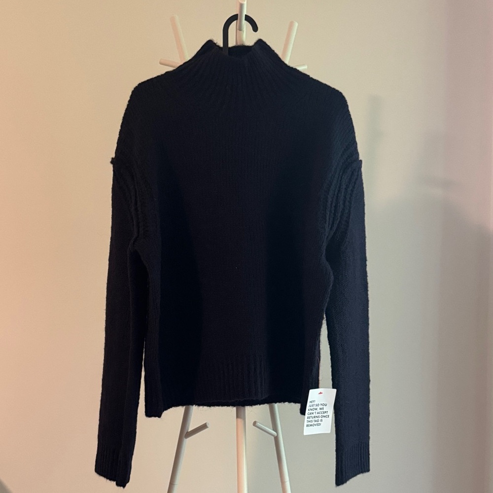 Topshop wool mixed navy blue Women's Sweater